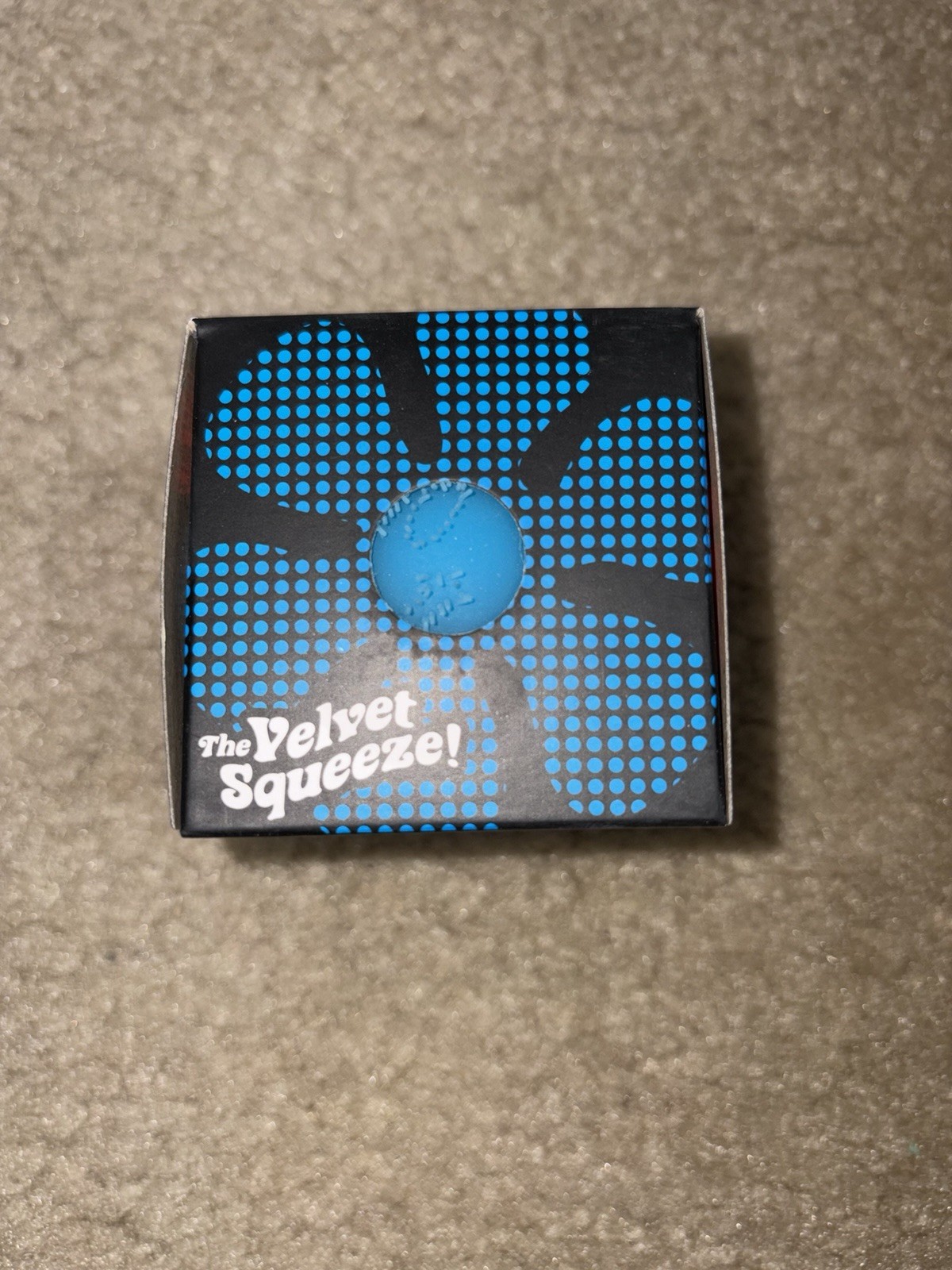 Schylling Nee Doh Flower Power Fuzz Ball Blue Authentic & Unopened
