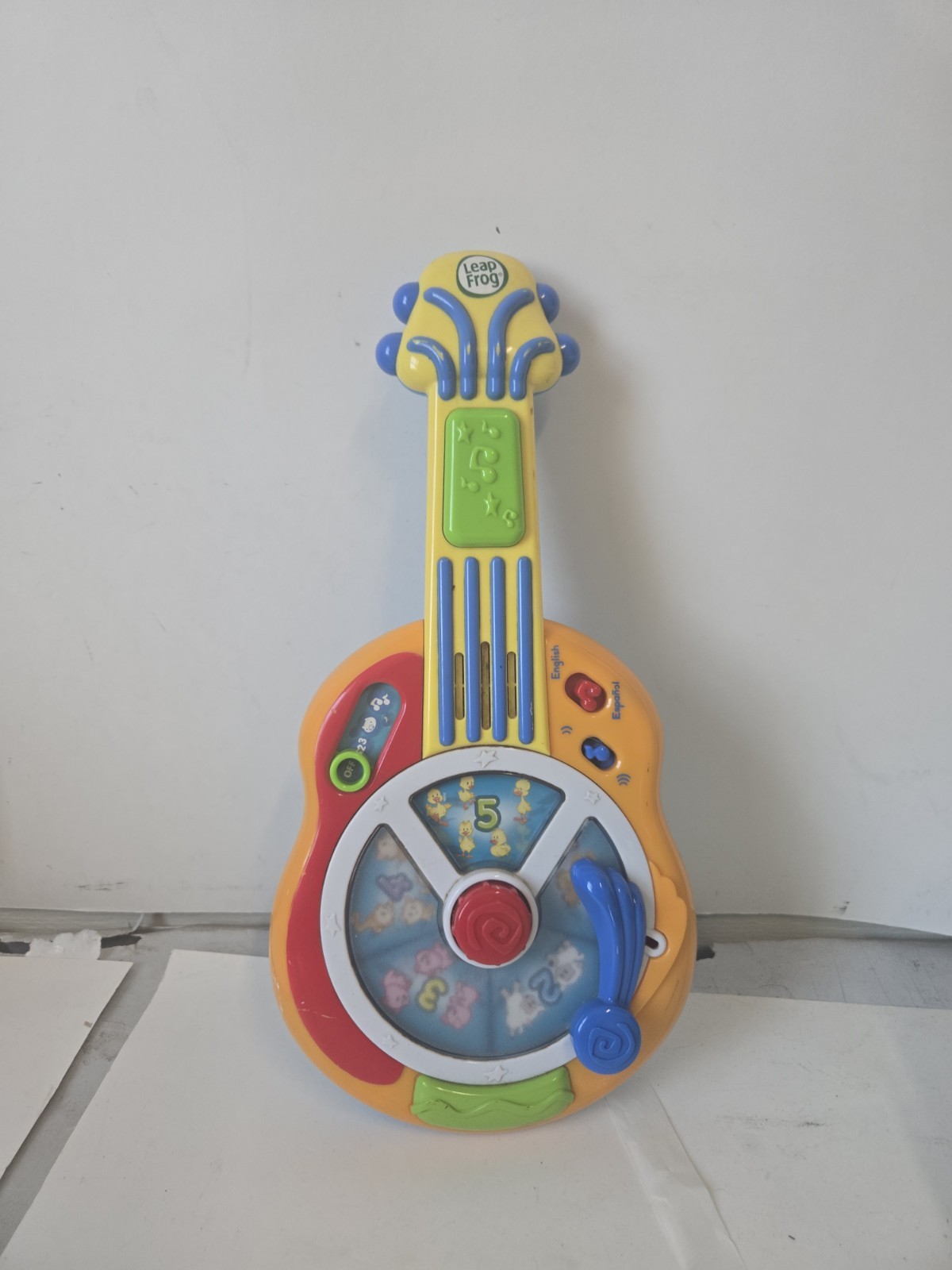Leap Frog Learn & Groove Toy Guitar Musical Sound English Spanish Testd Works Gk