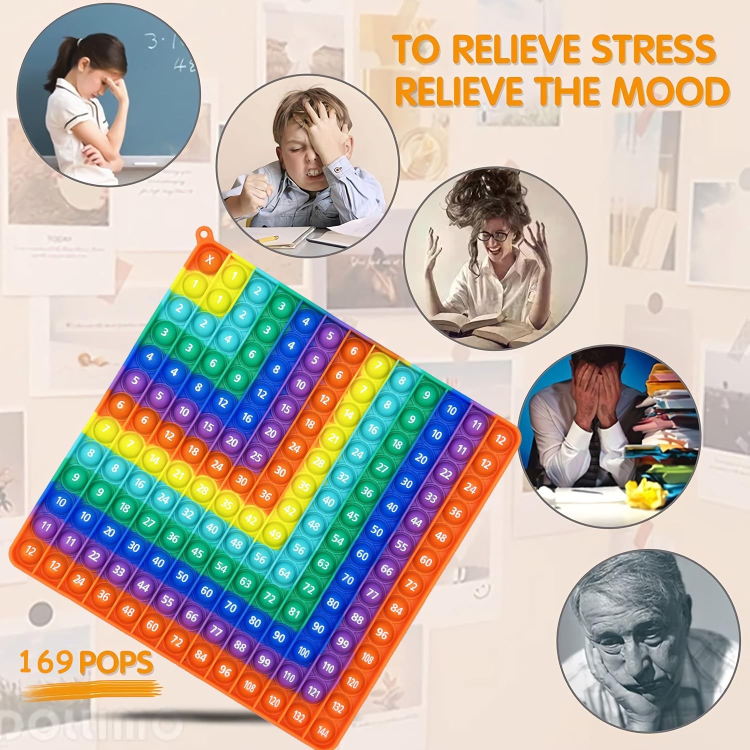 PETBSNVB Multiplication 12×12, Addition 1-12, Rainbow