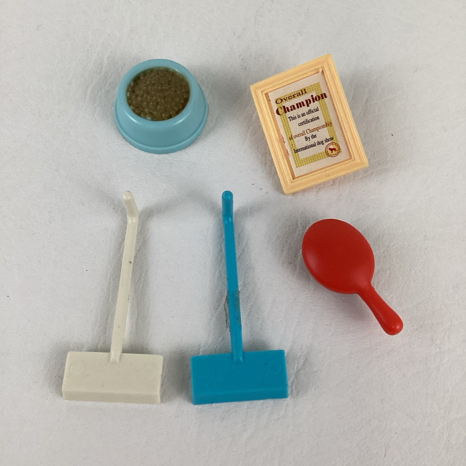 Vintage New Ray Kitty Cat Playset Miniature Animal Figures Fence Pet Carrier Lot