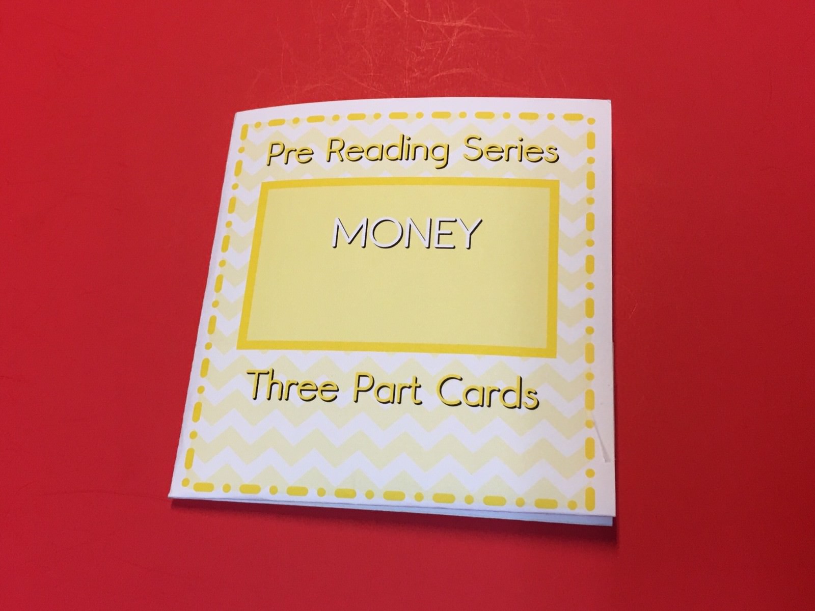 Montessori – Pre-Reading Series – Three Part Cards And Folio – Money