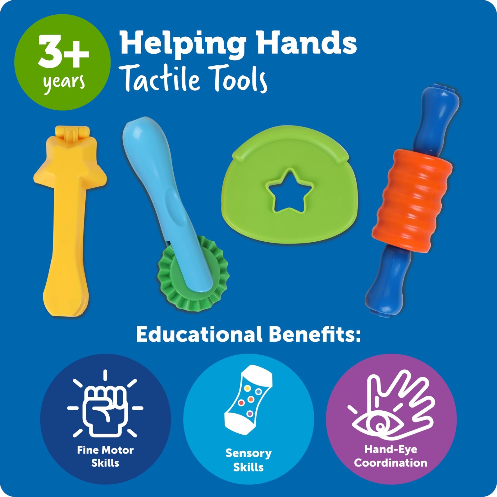 Learning Resources Helping 6.25″W x 1.75″L x 1.75″H, Red, Blue, Yellow, Green