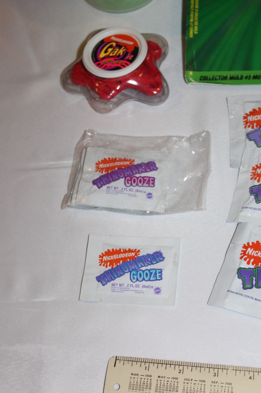 1990s Nickelodeon Thingmaker Monster Mix Mold packets Gooze Gak Splat & Floam