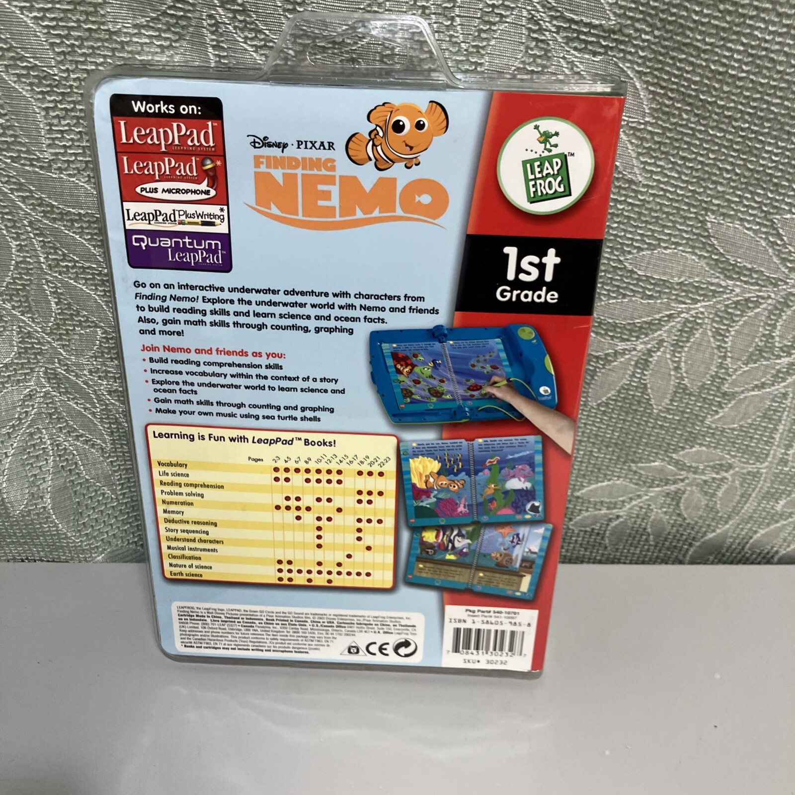 Finding Nemo LeapPad Learning System Leap Frog Reading Storybook NEW and SEALED