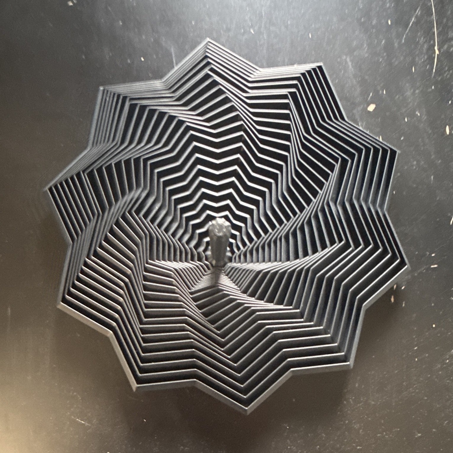 Black Spiral Optical Illusion Tactile Sensory Toy, Ages 17 Years & Up