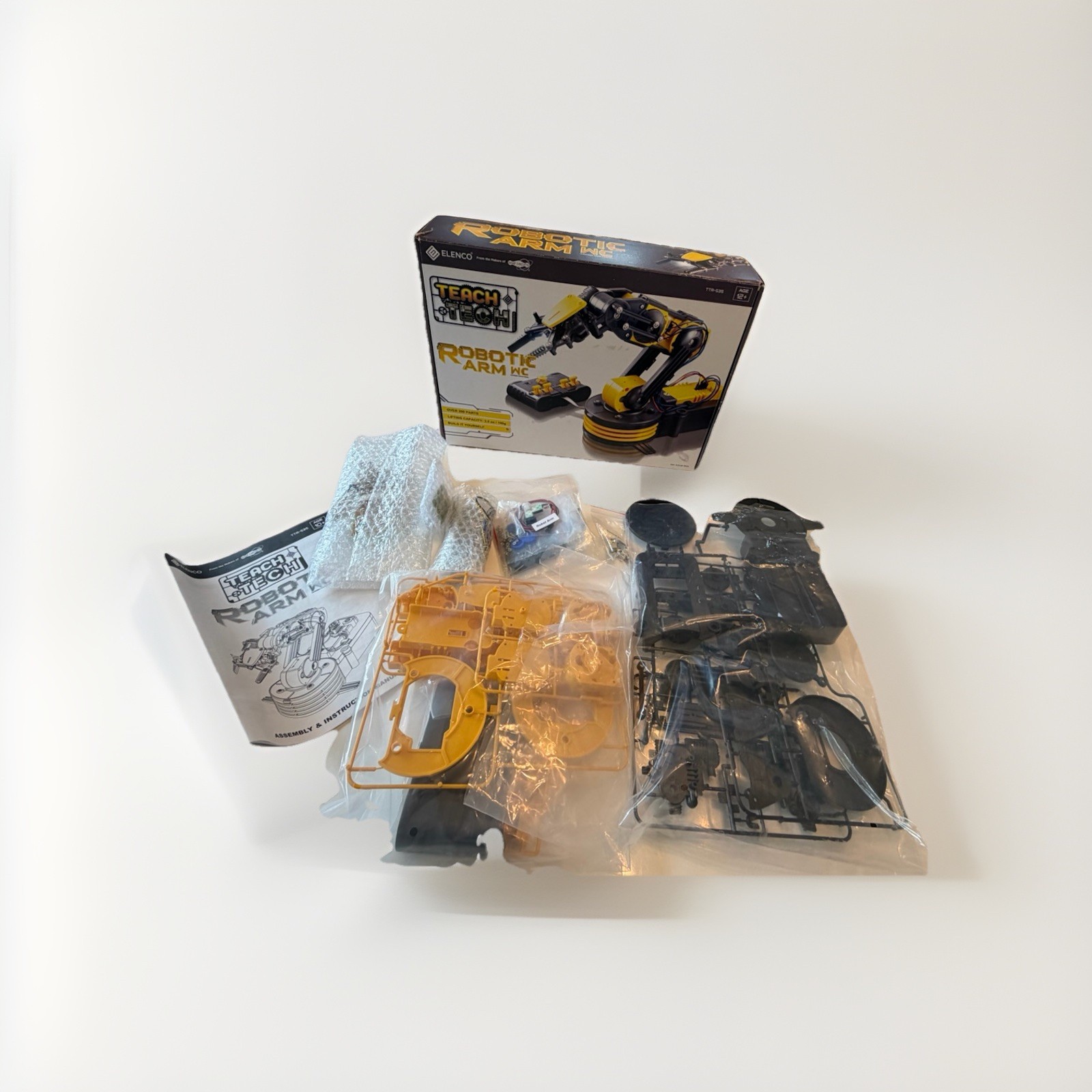 Teach Tech Robotic Arm WC Elenco STEM Building Robot Kit. Open Box New