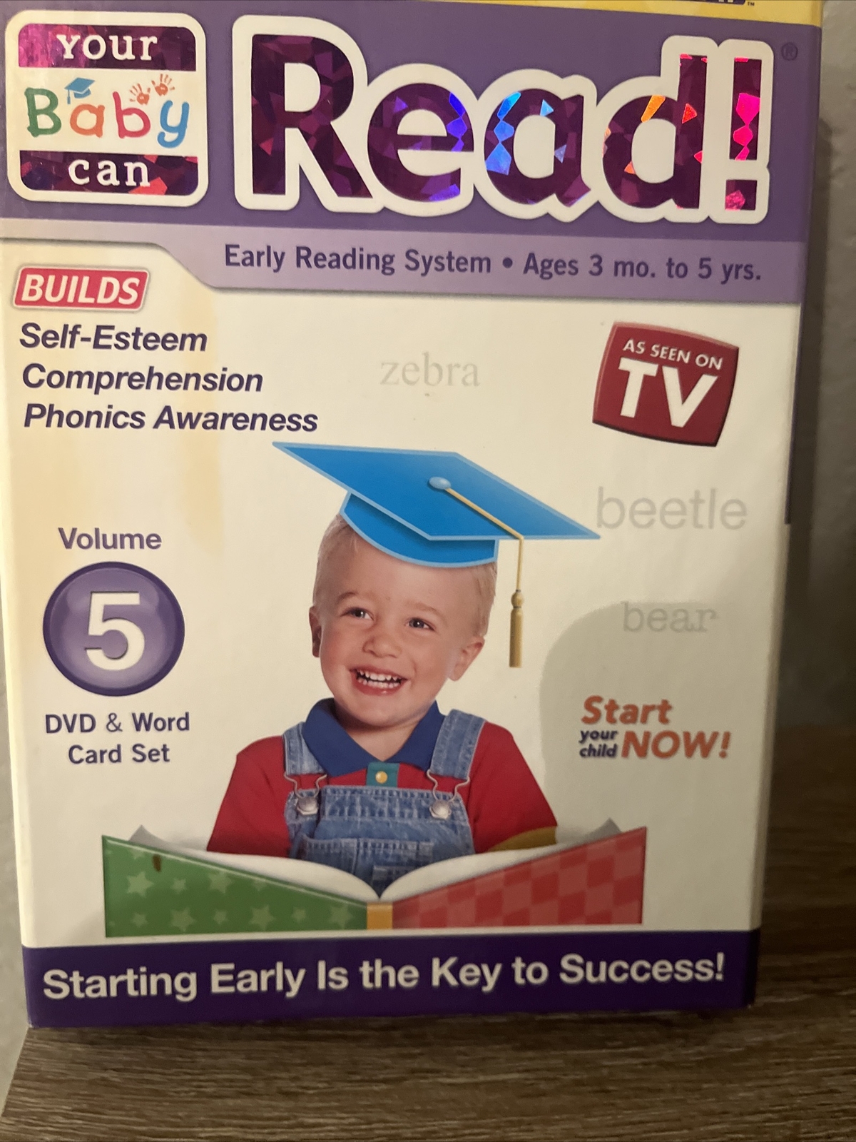 As Seen On TV Read! Robert Titzer Volume 5 DVD and Word Card Set. Early reading