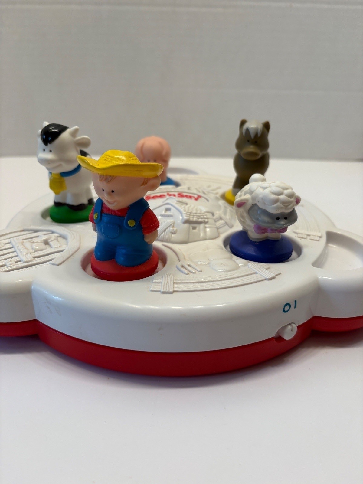 Vintage 1995 Mattel See-n-Say 3D Old MacDonalds Animals Toy TESTED & WORKS