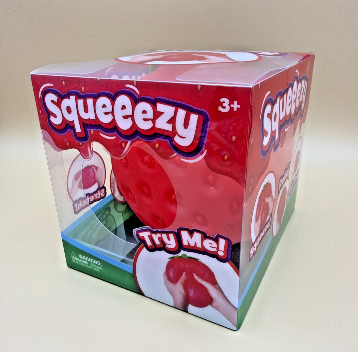 Sunny Days Jumbo Squeezy Strawberry Squishy Toy Stress Relief Sensory Fun Viral