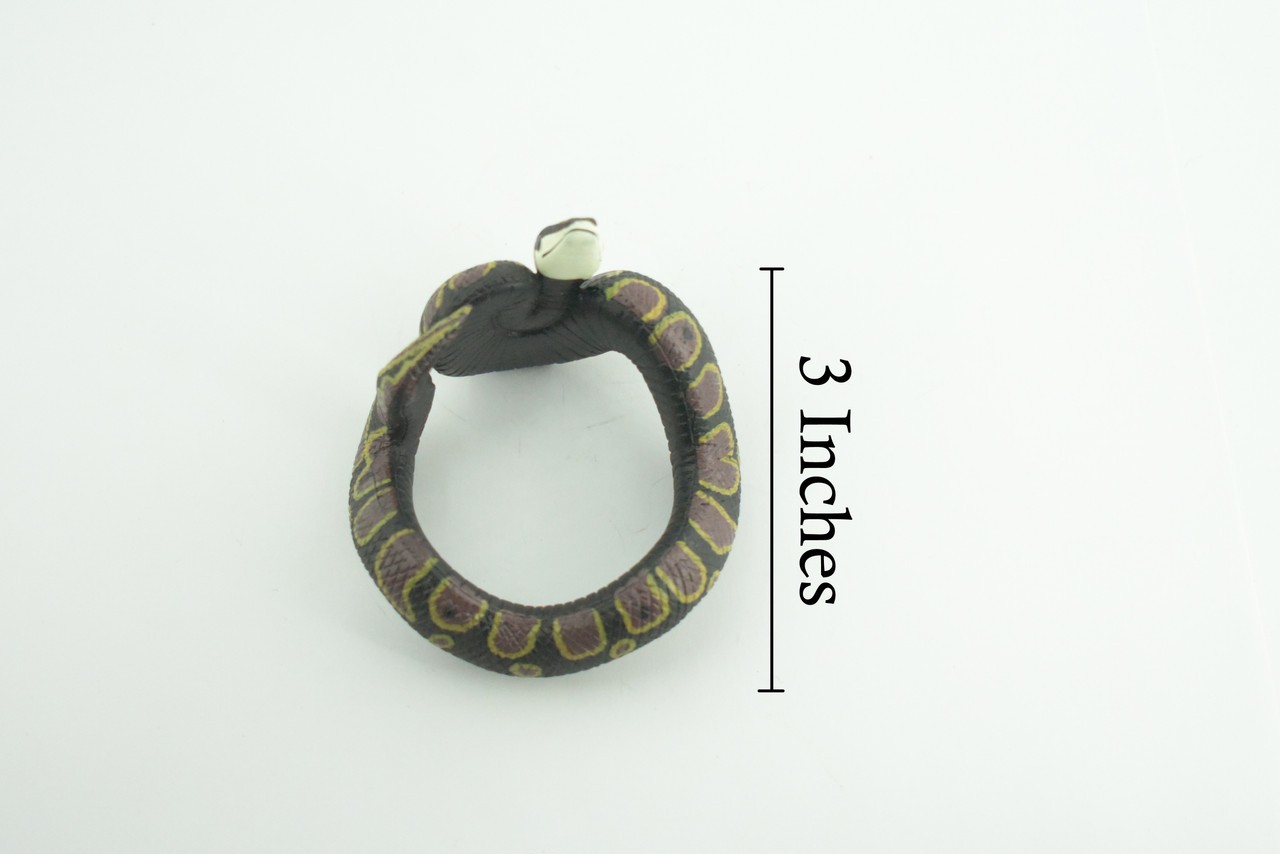 Python Snake Bracelet, Realistic Snake Wrist Band, Plastic, Gift, 3″ RI72 B663
