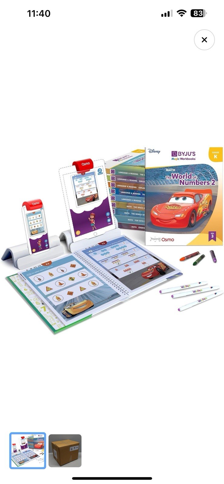 BYJU’S Learning Kit: Disney,Kindergarten Premium Edition (App +10 Workbooks( 4-6