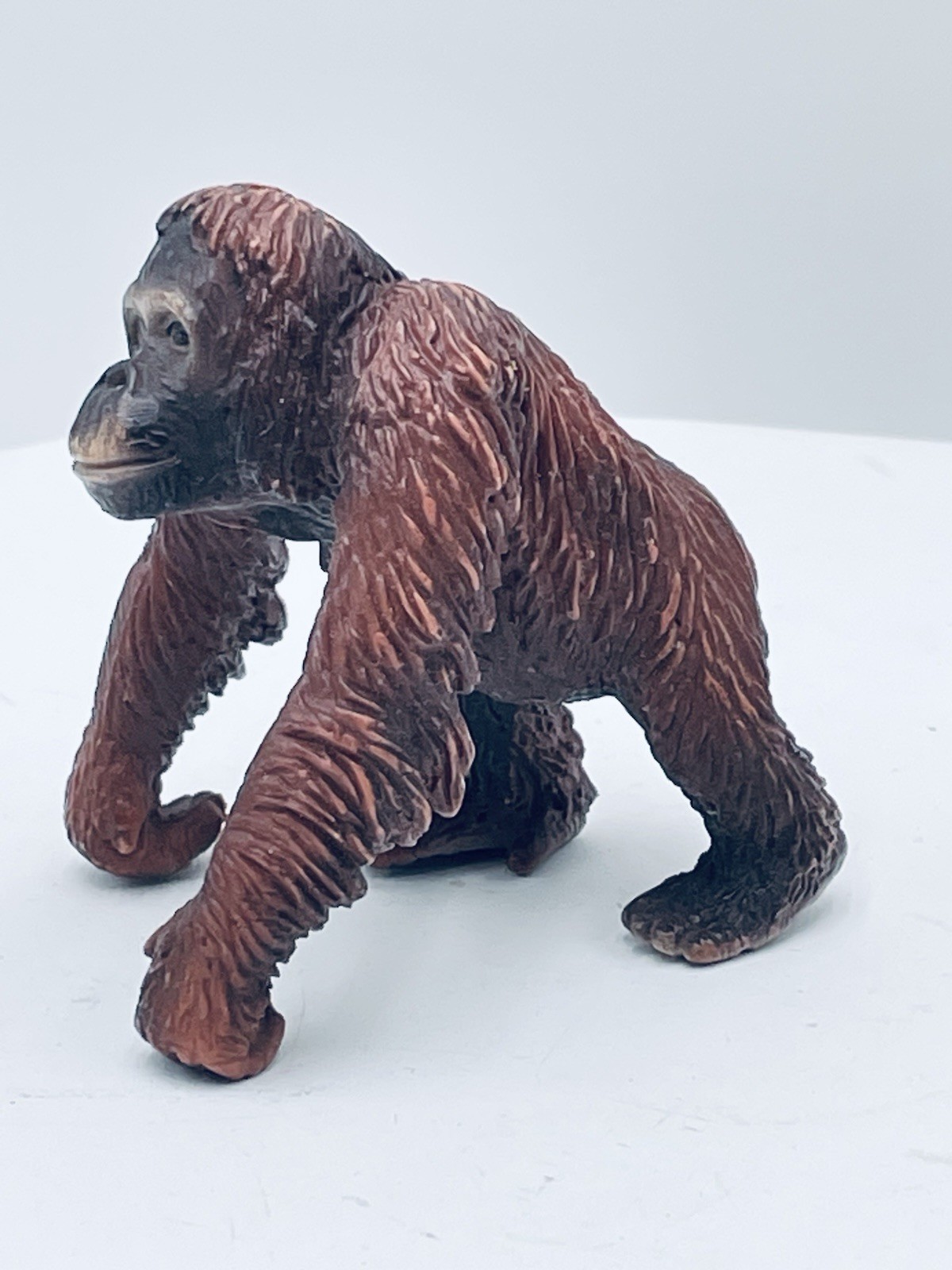 VTG Rubber Hard Plastic GORILLA ORANGUTAN Toy Figure Zoo Wild Animal Safari LOT