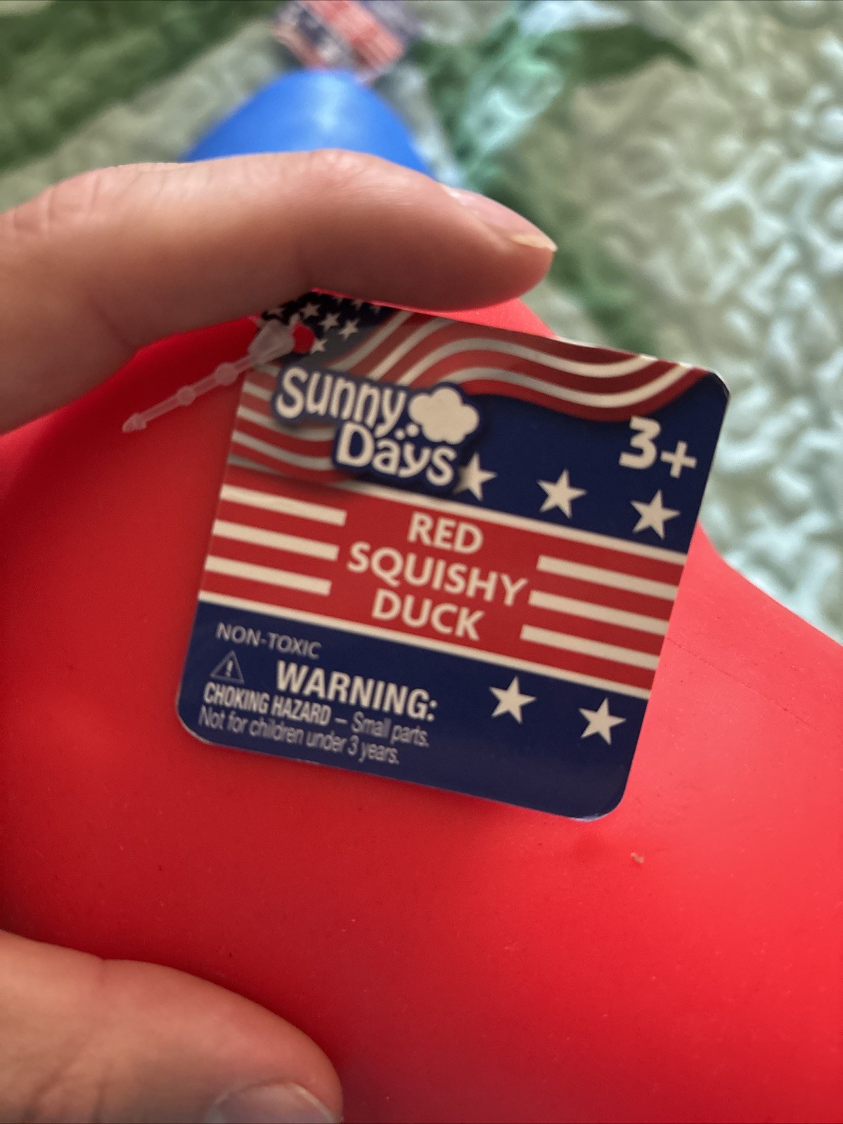 Sunny Days Rare Red Duck Squishy Toy