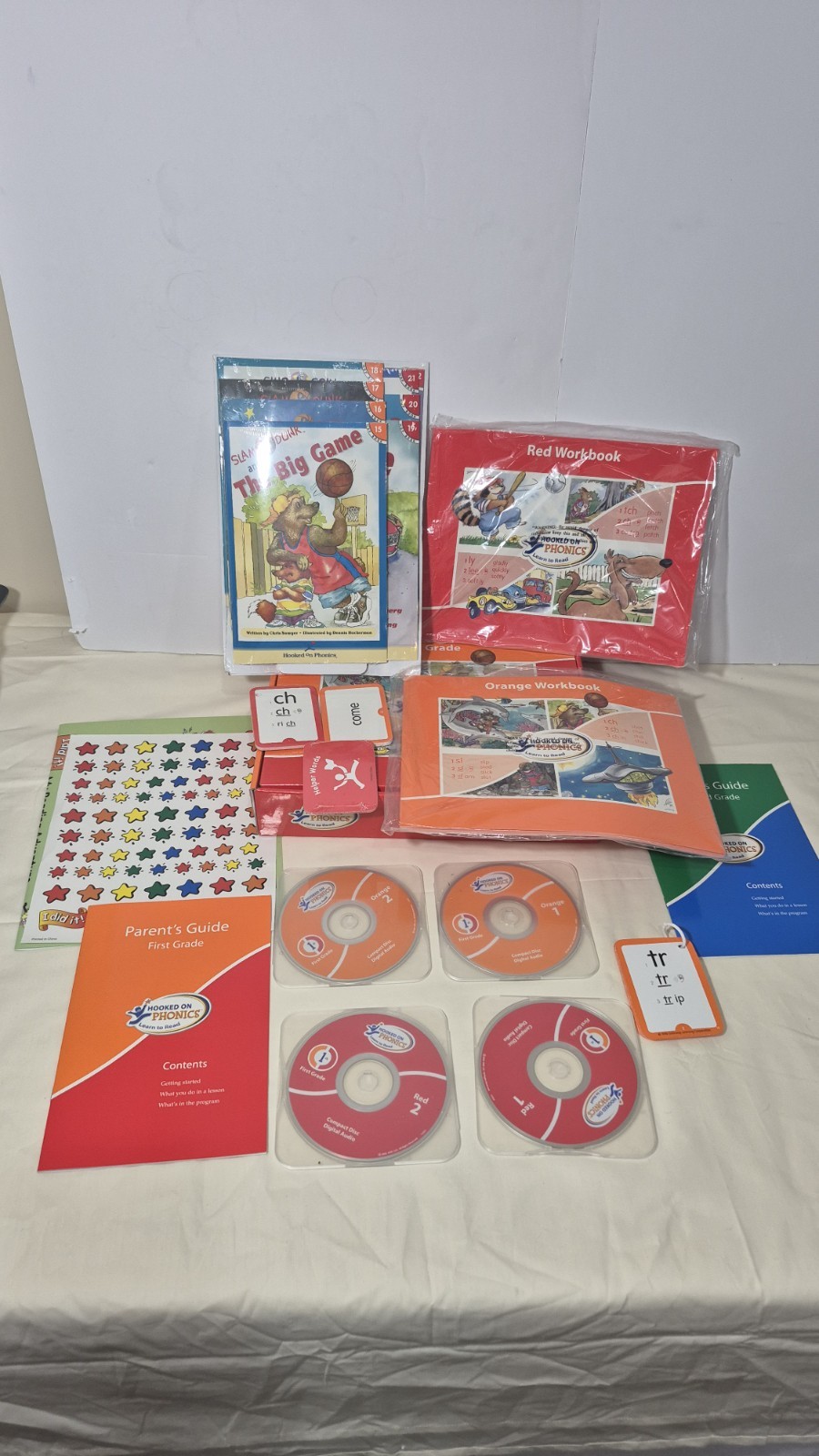 2005 Hooked On Phonics 1st Grade 2nd Grade HOP Learn to Read CDs for homeschool