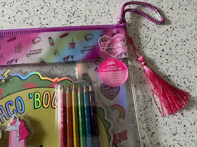 Justice Girls 12 Piece Stationary set
