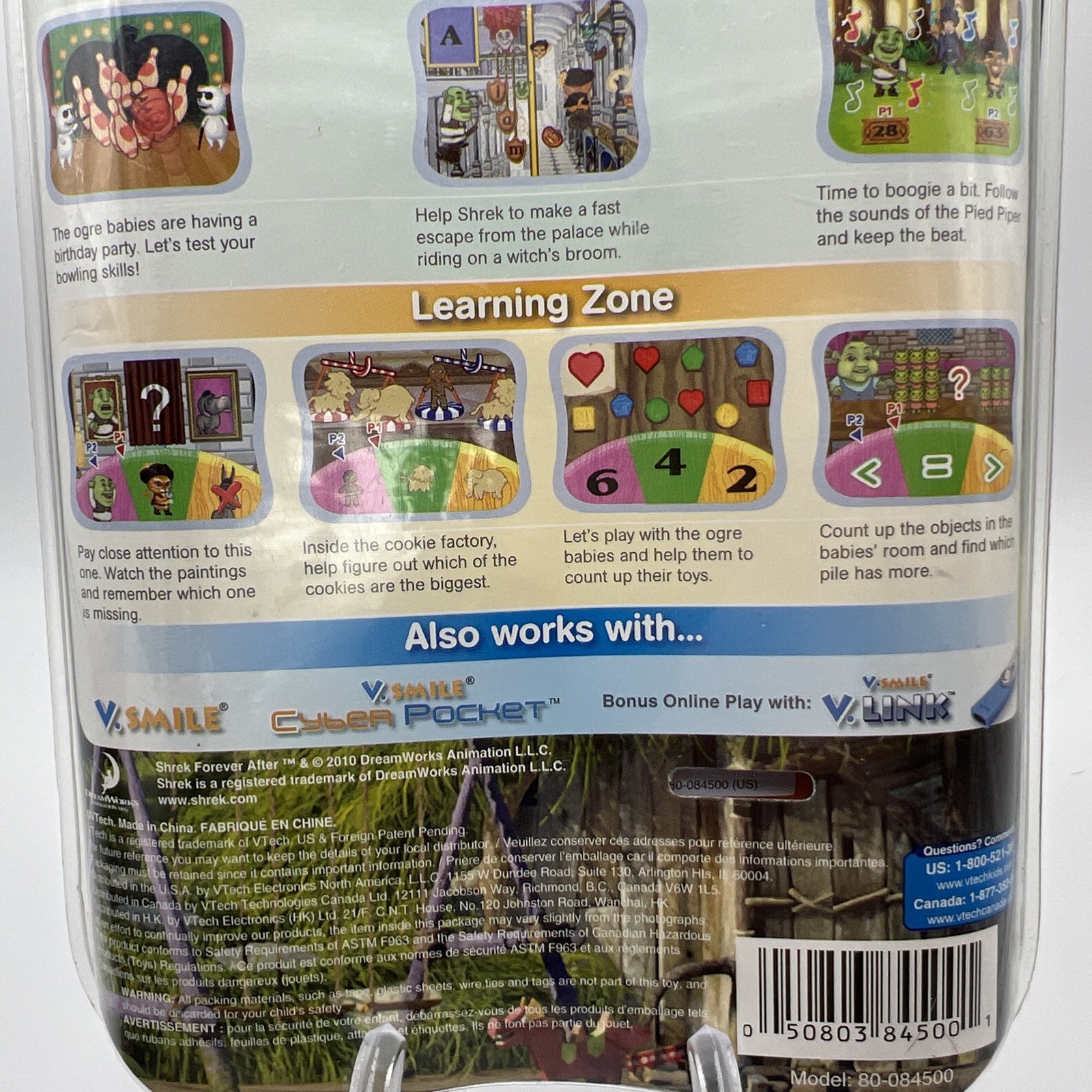 VTECH V.Smile Motion Shrek Forever After Game Cartridge NEW SEALED Fast Shipping