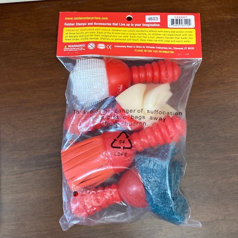 READY 2 LEARN Textured Art Tools – Set 1- 4 toys- Fidget Sensory Calming Autism
