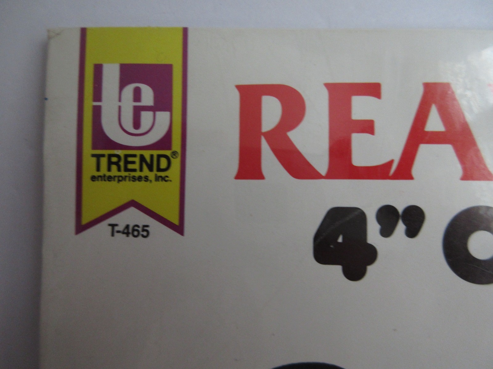 Ready Letters 4″ Casual Style Upper Case Letters Black 64 Characters NEW SEALED