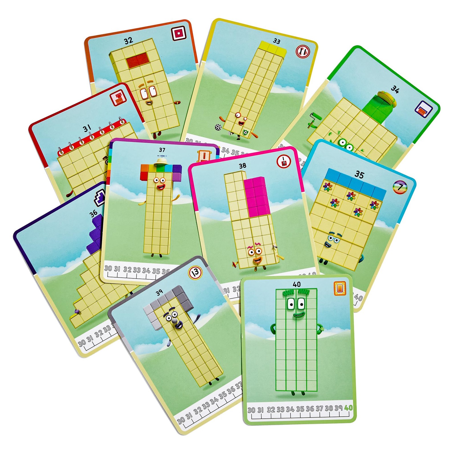 Hand2Mind Numberblocks 31-40 Mathlink Cubes Activity Set – Learn Numbers Early