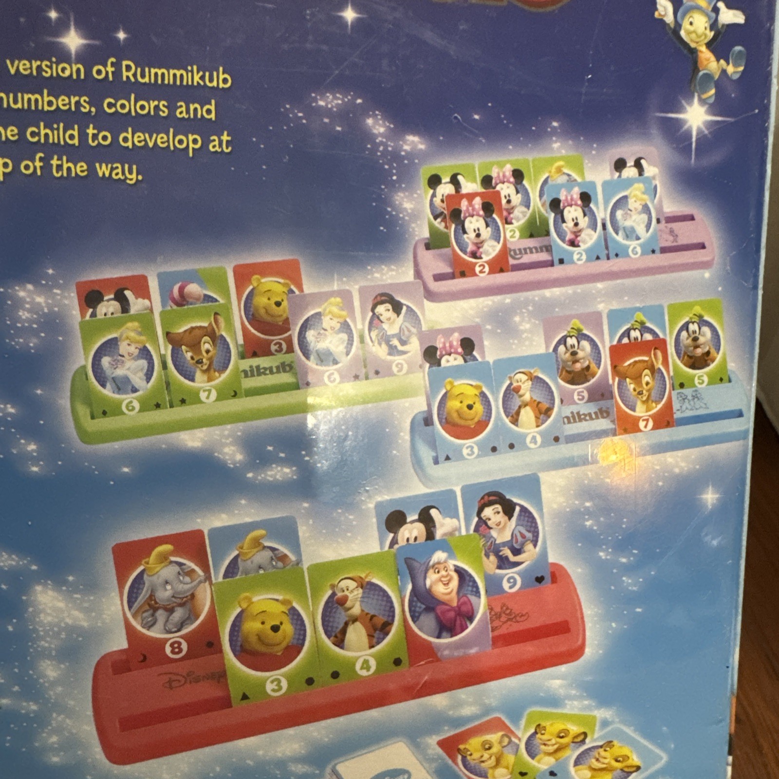 Disney Rummikub Kids Edition Preschool Numbers Learning Game Ages 4+ New/Sealed