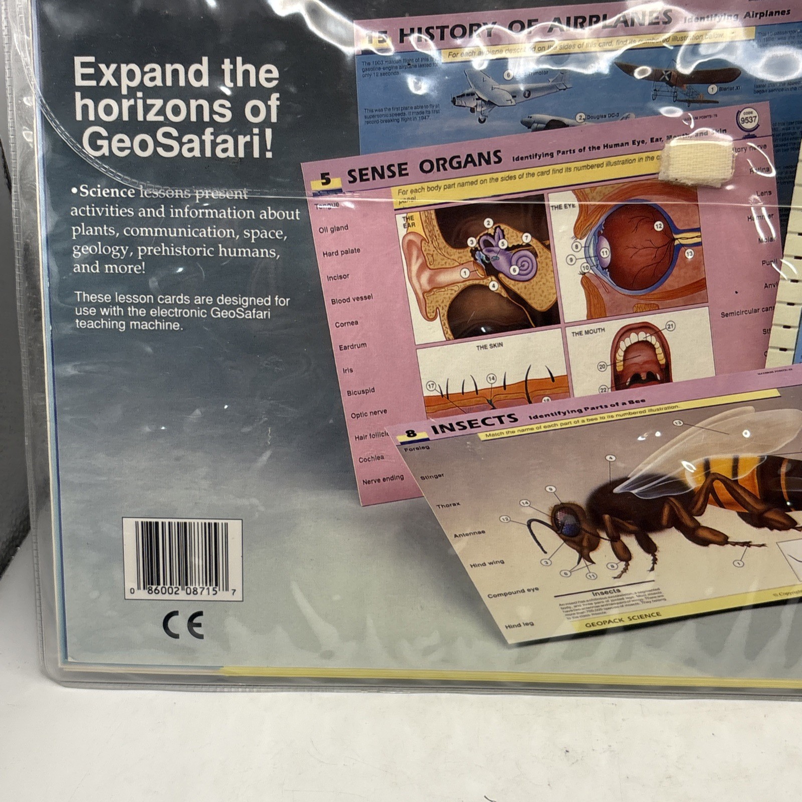 GeoSafari Electronic Science Card Set – Educational Insights EI-8715 – Vintage