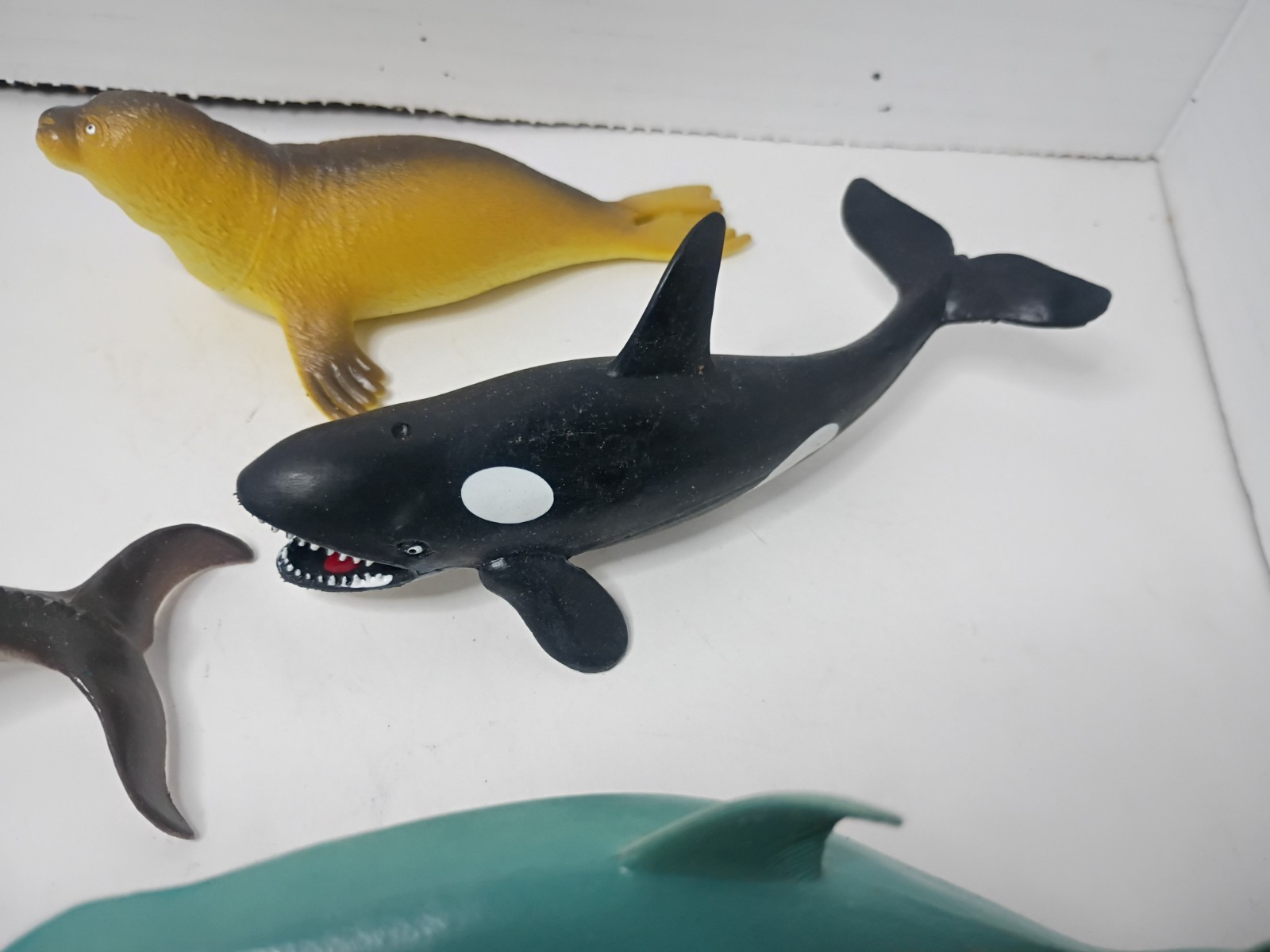 Mixed Lot Of 11 Ocean Animals Toys, Sharks, Whales, Ray, Science, Educational