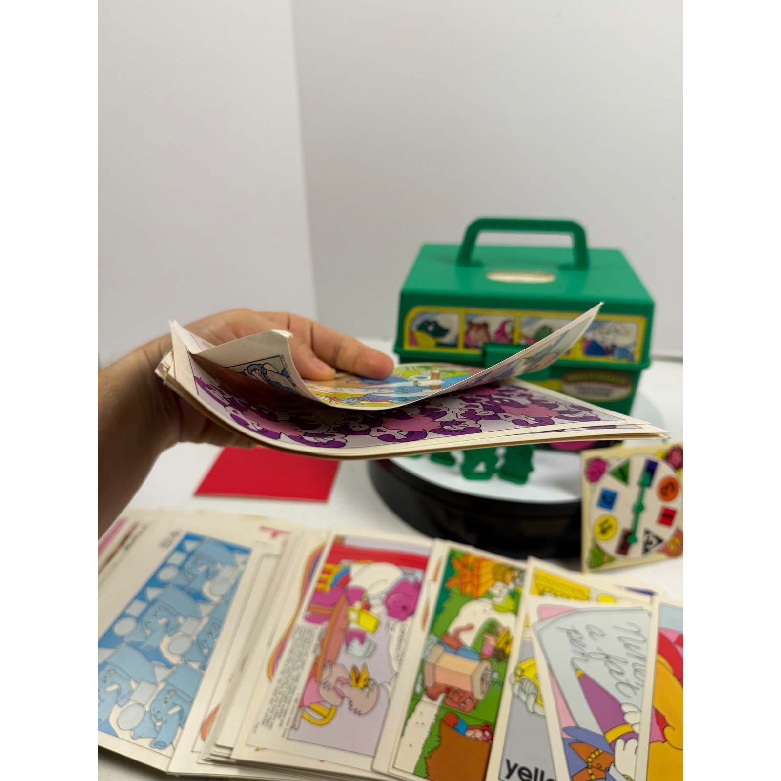 Vintage Sweet Pickles Preschool Program Bus Box Activity Cards ’87 Weekly Reader
