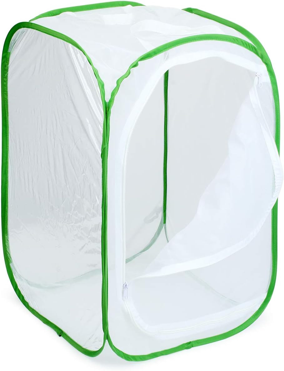 RESTCLOUD Insect and Butterfly Habitat Cage Terrarium Pop-Up 23.6 Inches Tall