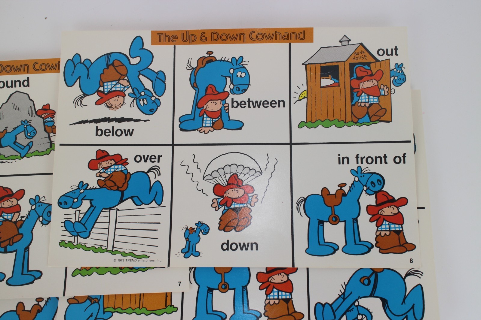 Up & Down Cowhand Lotto Board Game 1978 COMPLETE Trend Enterprises T-430 Vintage