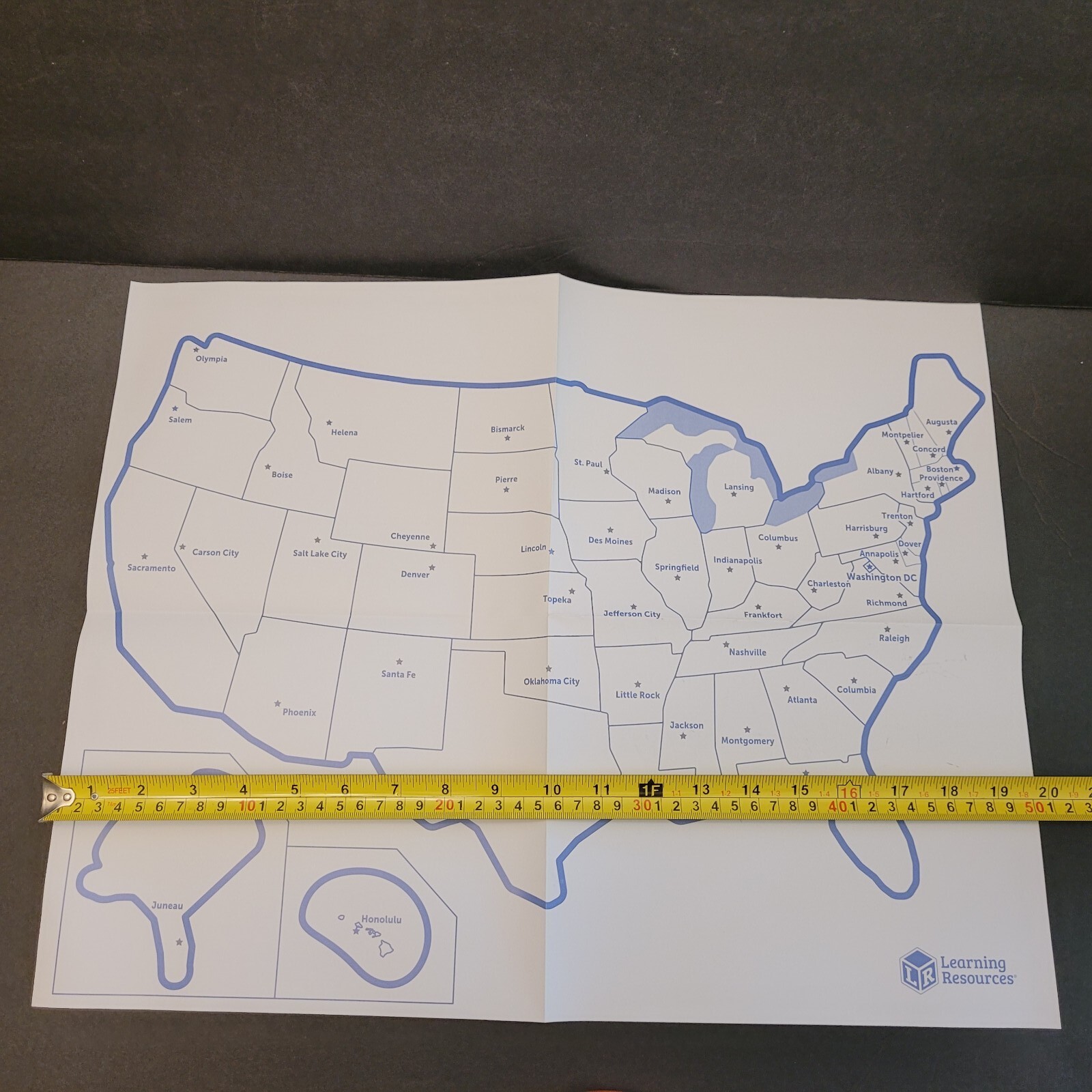 Learning Resources Magnetic US Map Puzzle Fun Geography for Kids United States