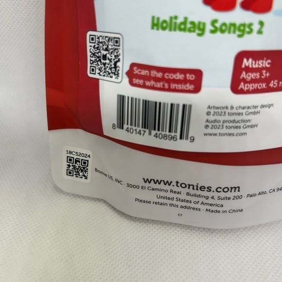 Tonies Favorite Childrens Songs Holiday Songs 2 Reindeer Audio Character