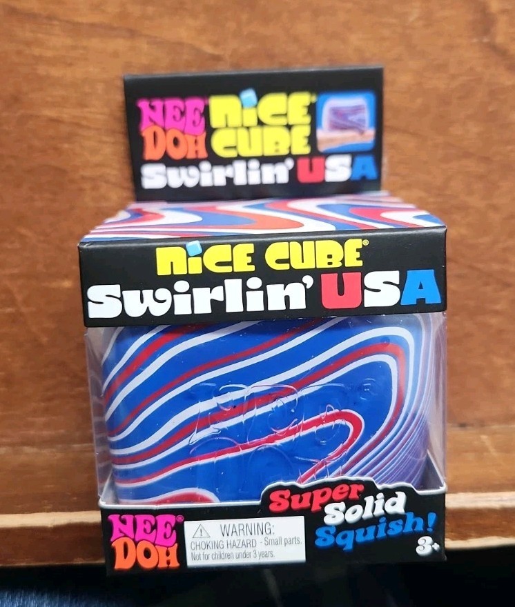 Needoh Nice Cube Swirlin USA Sealed Brand New in Box Nee Doh