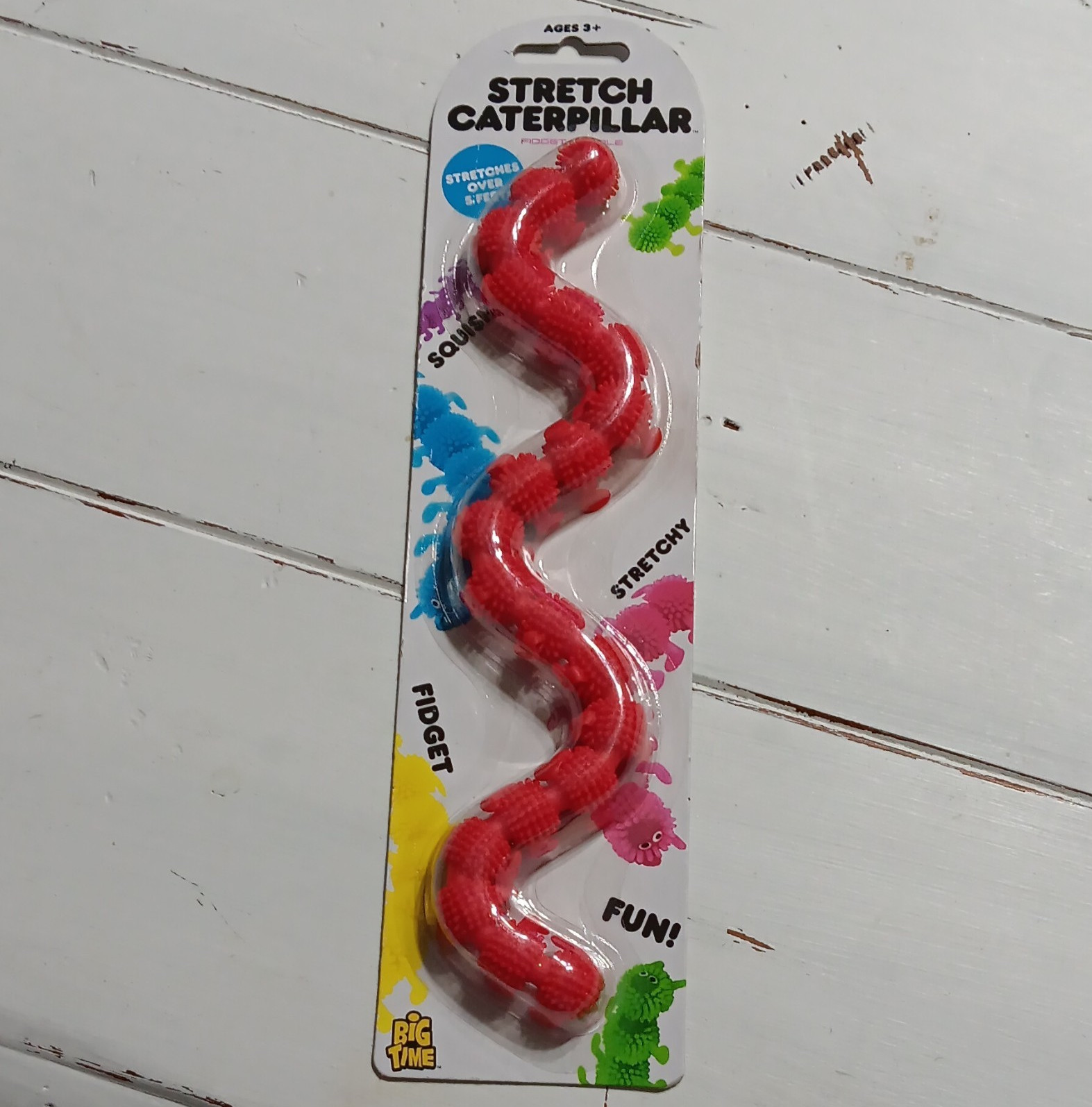 Big Time Stretch Caterpillar Fidget Noodle Tactile Sensory Toy Ages 3+