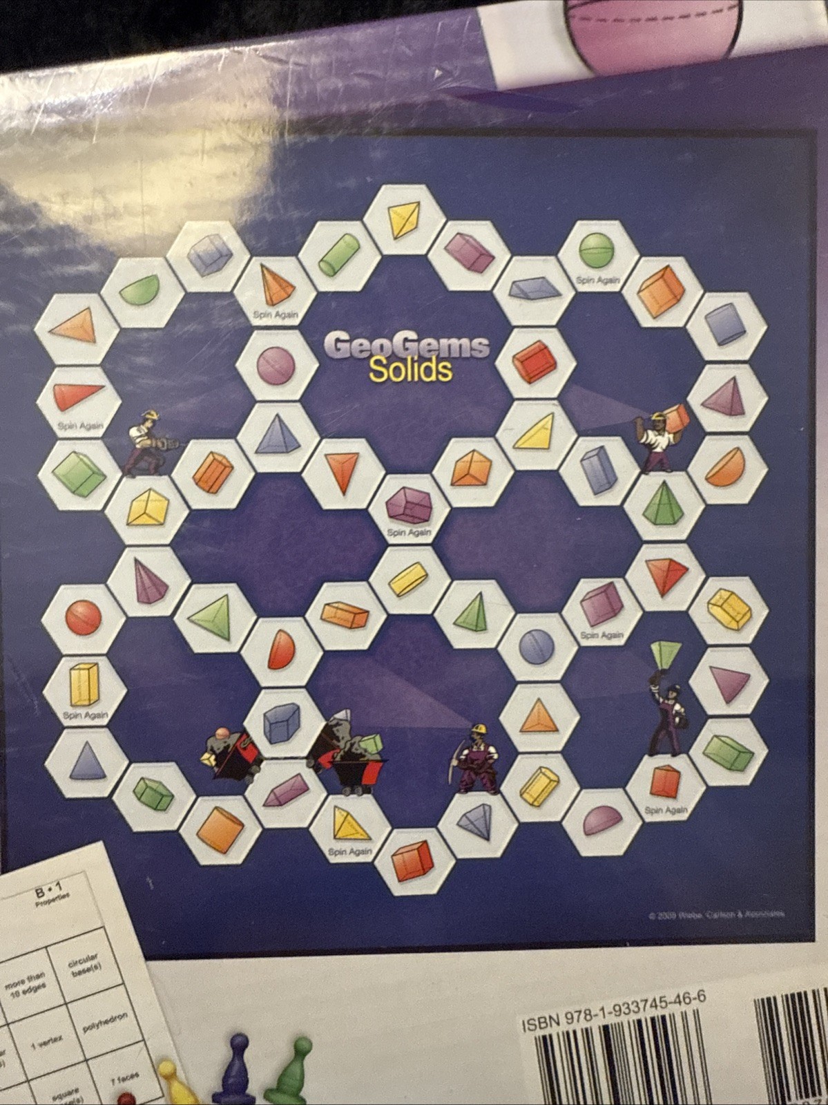 WCA Geogems Solids Math Board Game Learning Educational Grades 4 And Up Geometry