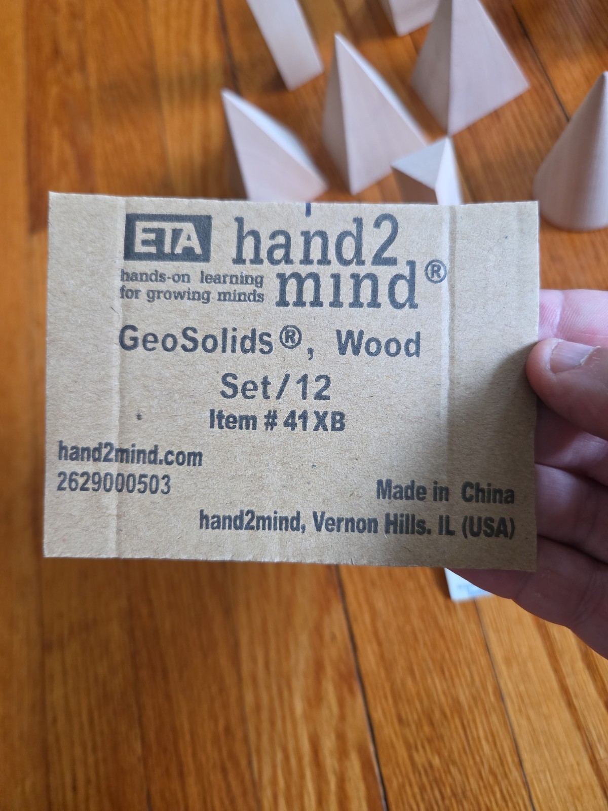 ETA Cuisenaire Wood Relational GeoSolids – Set of 22 (ETA 42 XB) – Excellent