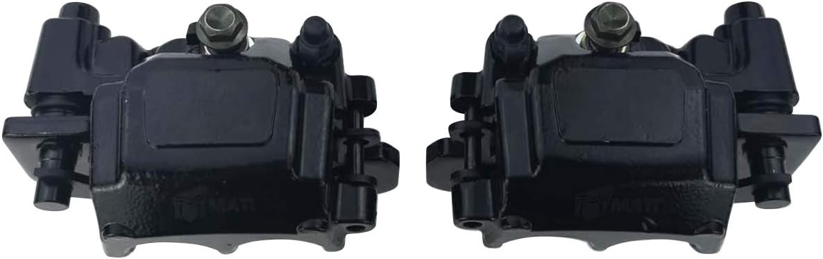 Front brake caliper set with pads for atv replacement