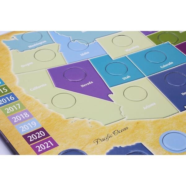 NATIONAL PARK 2010-2021 QUARTER COLLECTION MAP BOOK AMERICA THE BEAUTIFUL SERIES