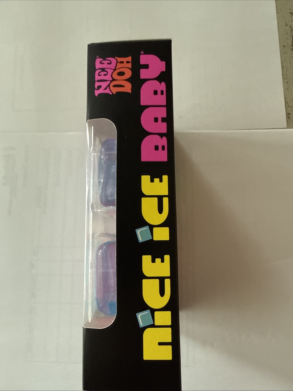 NeeDoh Nice Ice Baby Squish Cube Super Solid Stress Toy. Factory Sealed NIB