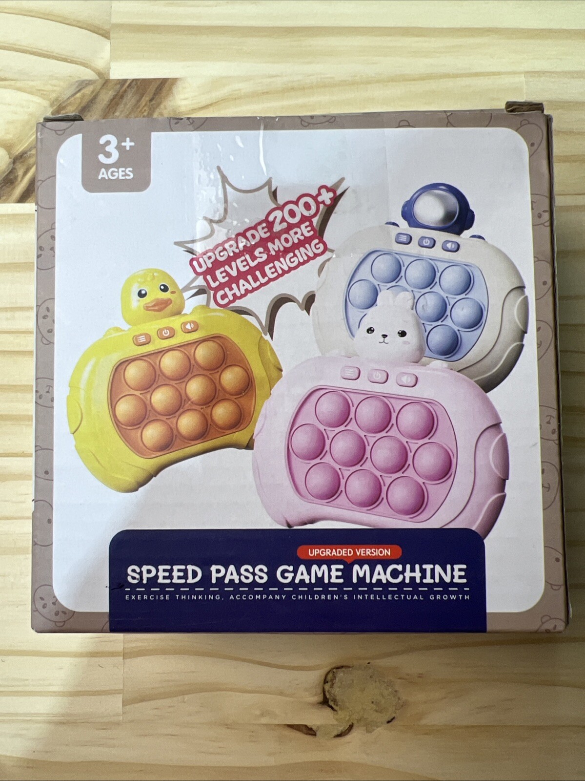 Speed Pass Game Machine – Push Fidget Sensory Toy Cute Rabbit Whack A Mole -Pink