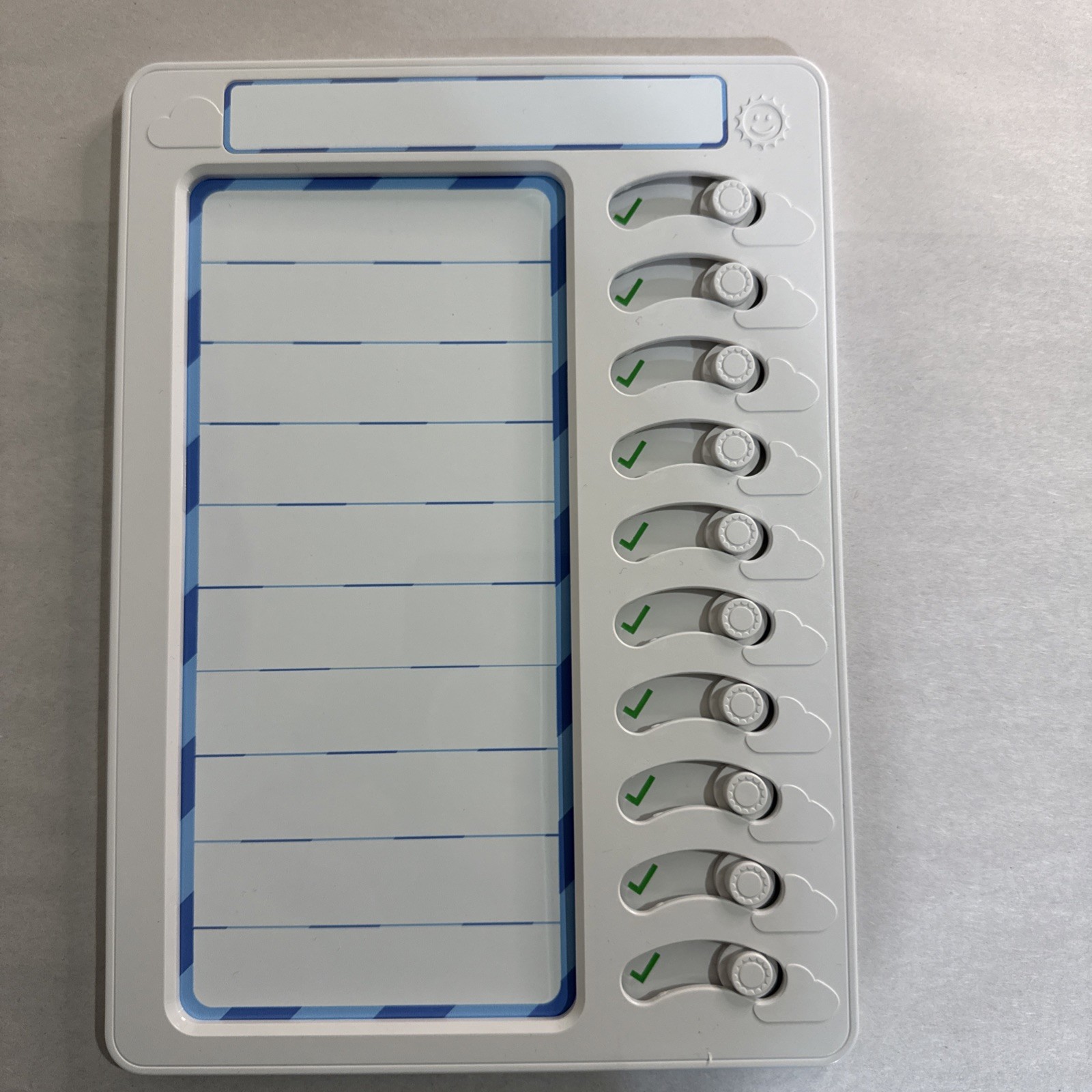 Magnetic Chore Chart w/Eraser for Kids – Daily Routine Visual Schedule Checklist