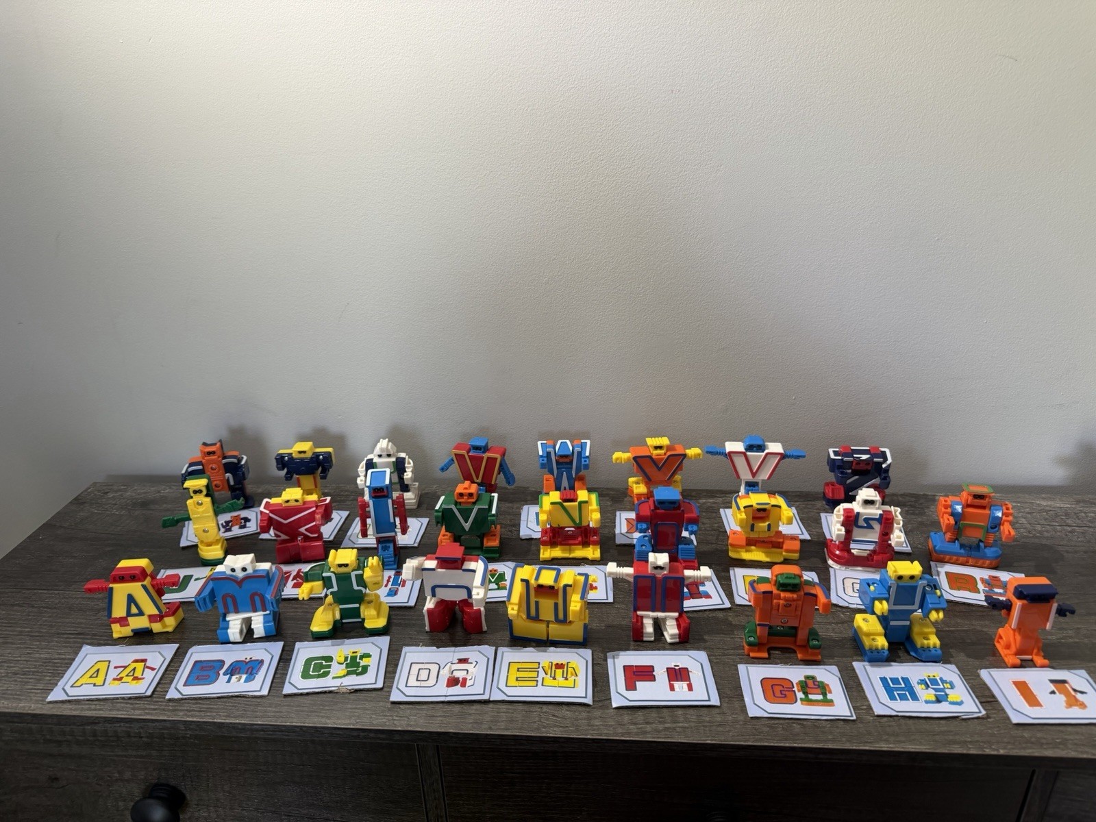 All 26 Alpha-Bots Transforming Letters Alphabet – with picture for each one