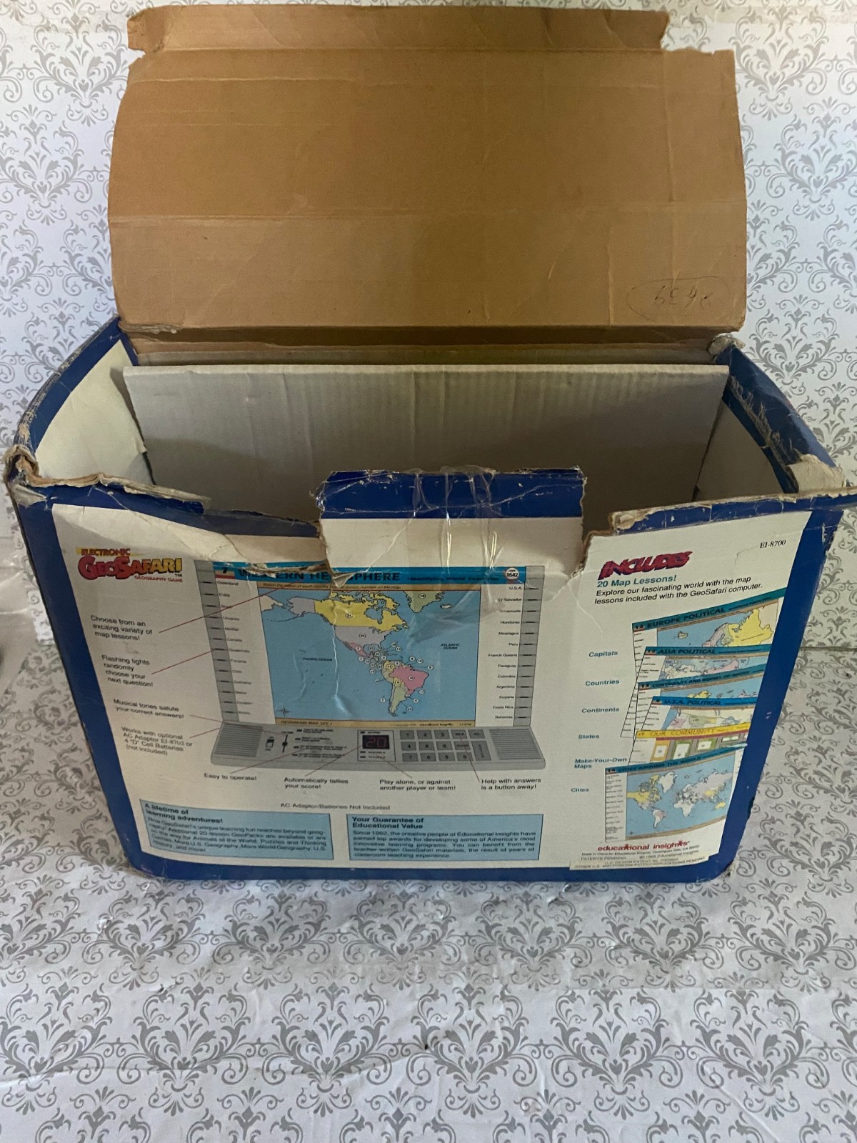 Vintage GeoSafari EI-8870 Base Tested Works Modules Games Lessons 1990’s