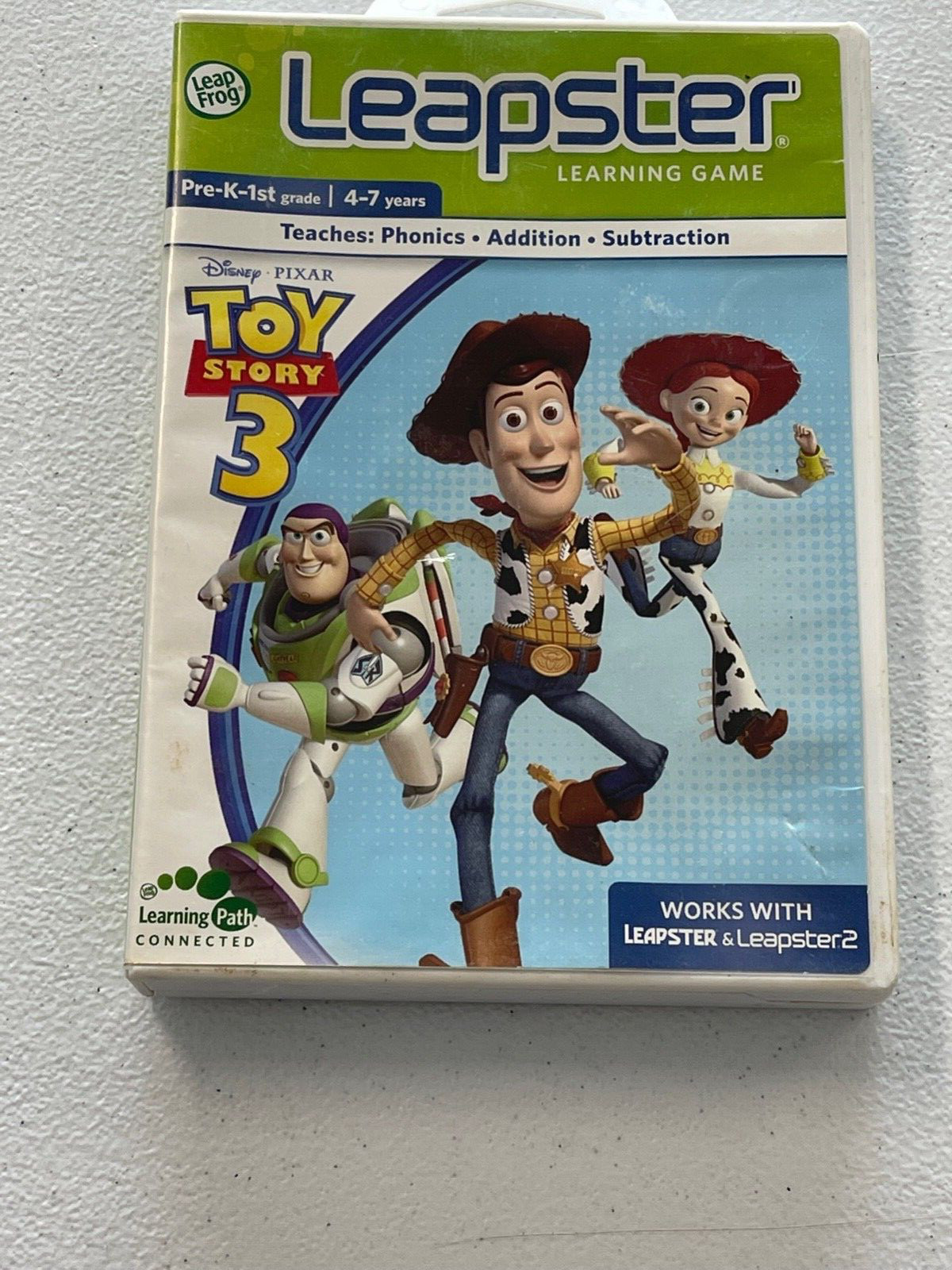 LEAPFROG LEAPSTER & LEAPSTER 2 TOY STORY 3 LEARNING VIDEO GAME CARTRIDGE