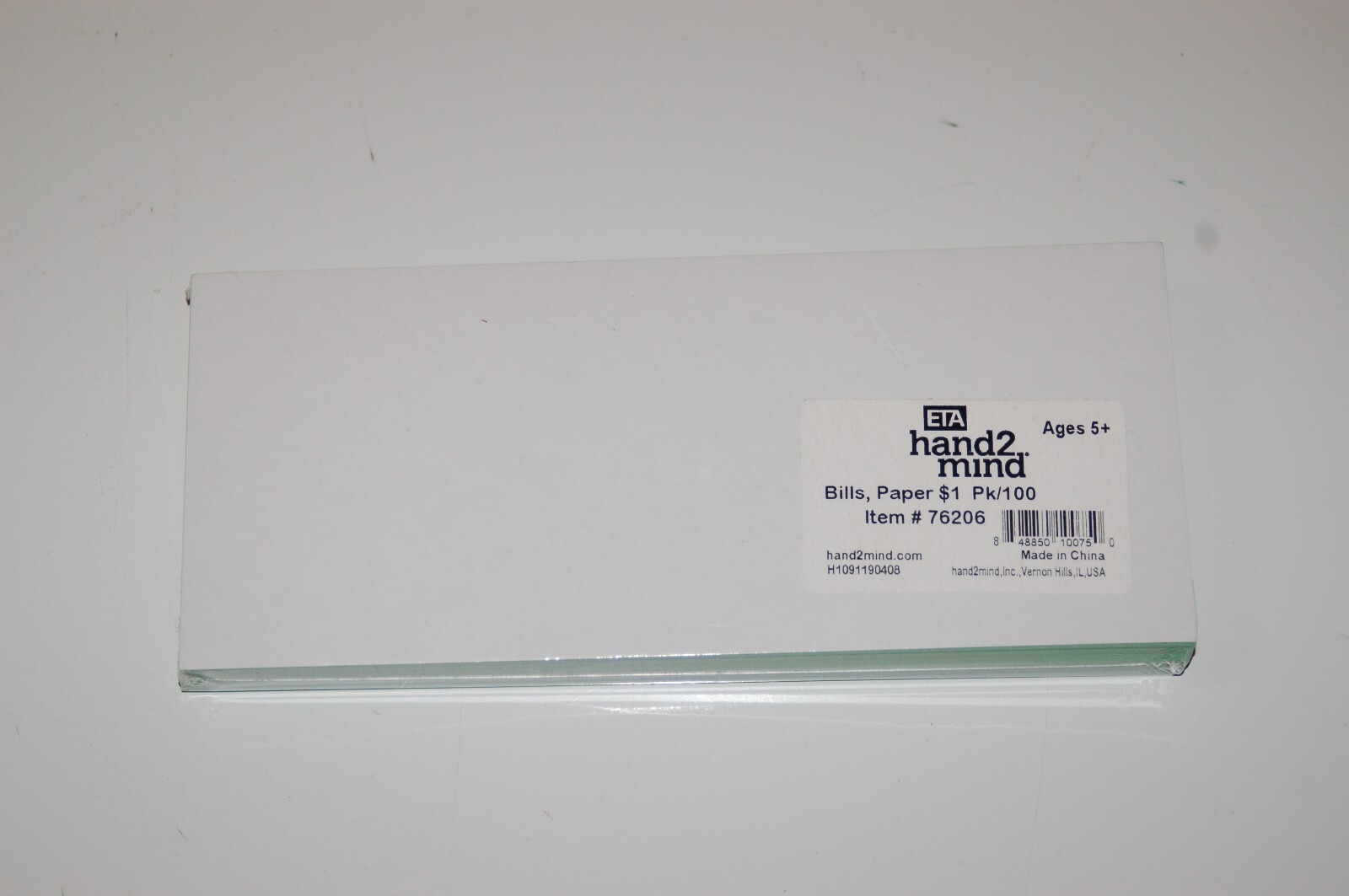 ETA hand2mind Bills, Paper $1 Item #76206 pk/100 Teaching Manipulative