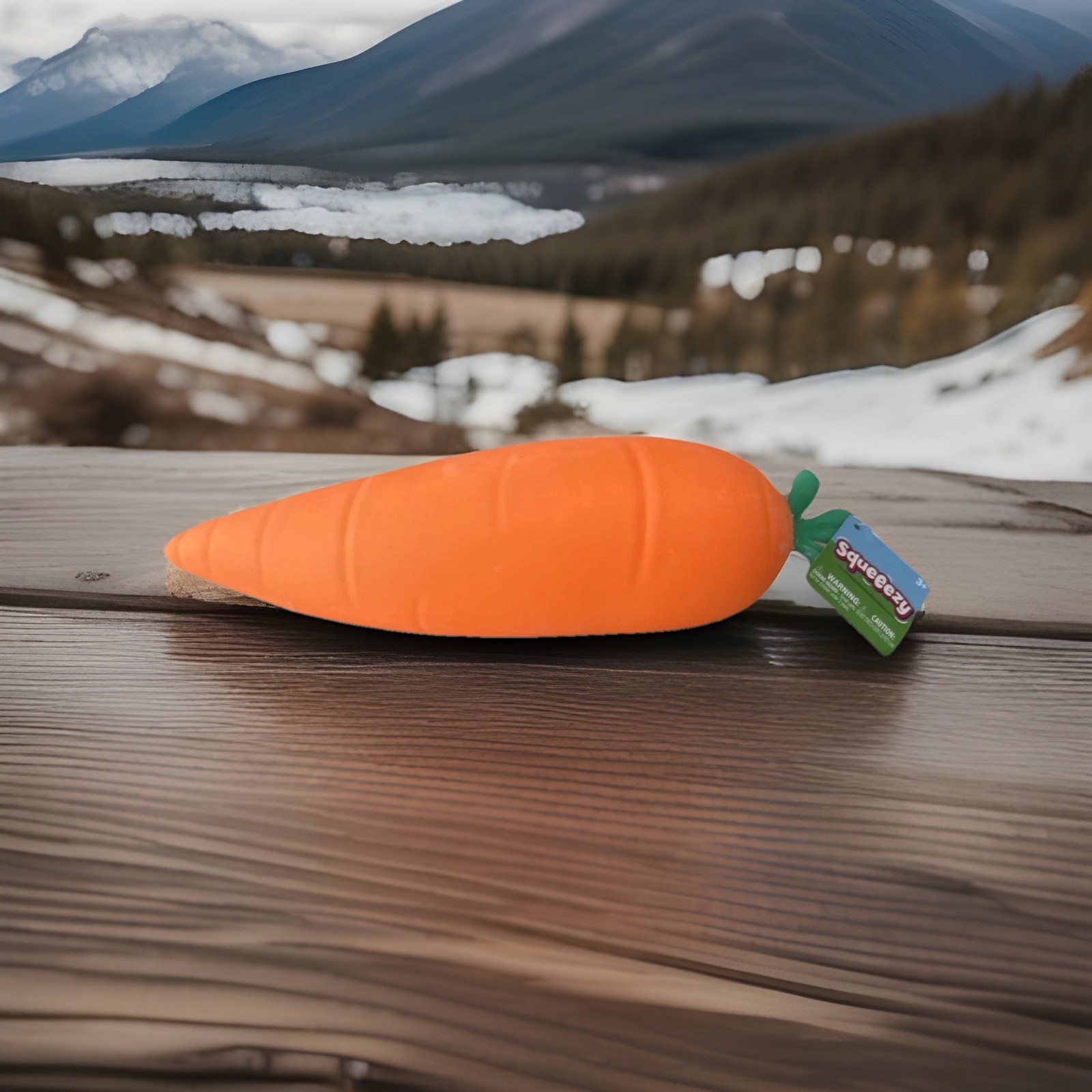 Squishy Carrot Orange Squishy Toy Stress Relief Sensory Fun. Toy Mendous (each)