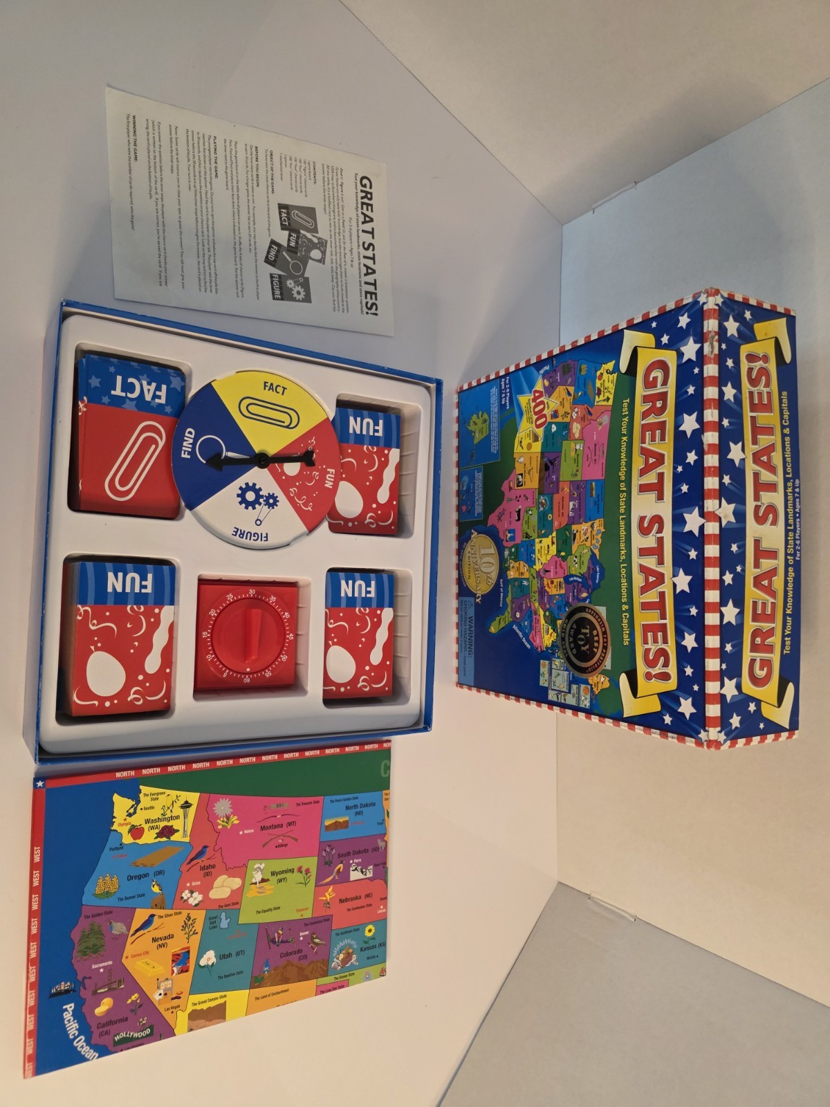 International Playthings LLC Great States! 10th Anniversary Geography Board Gam…
