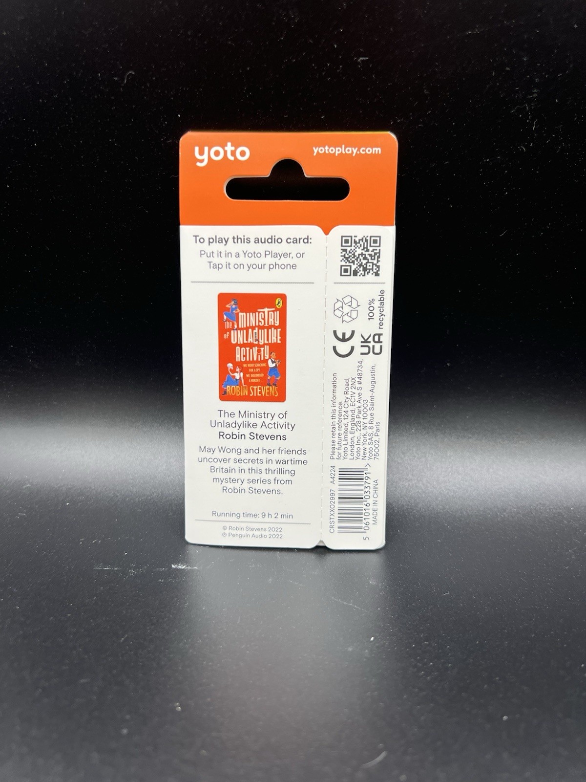 Yoto Ministry Of Unladylike Activity UK Release Audio Story Card Works In US