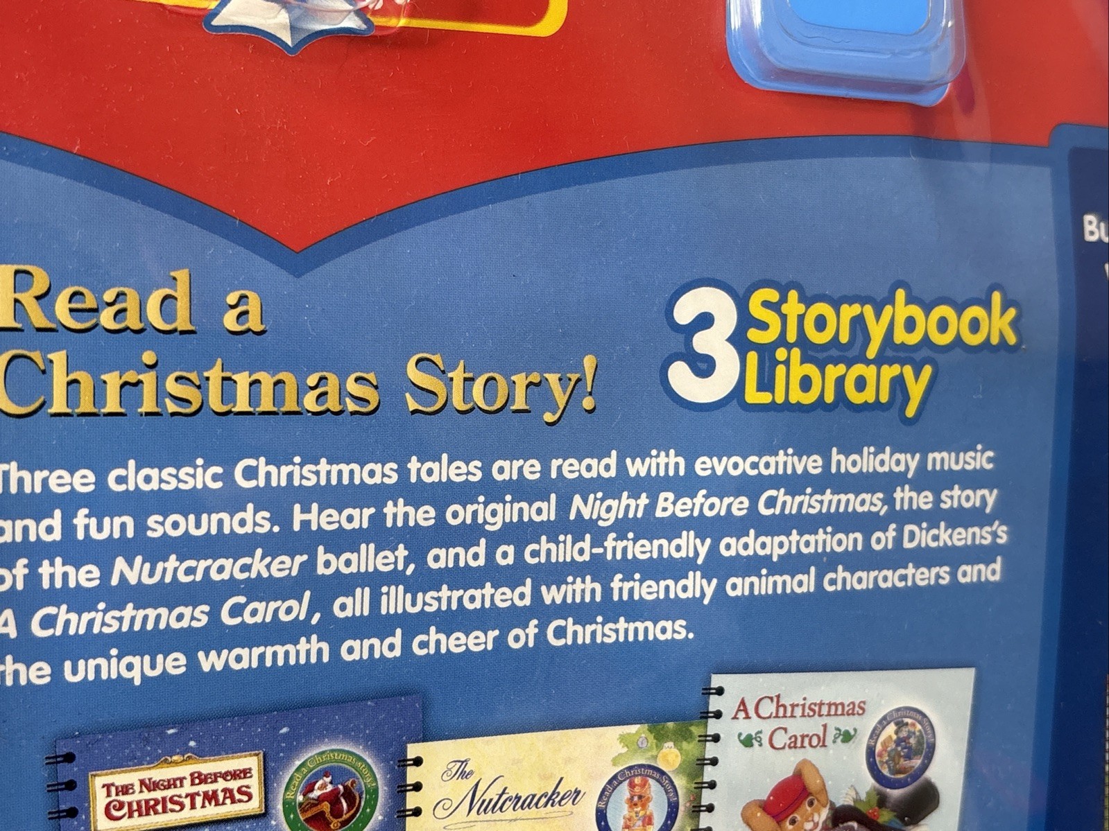 New Vtg Story Reader 3 Storybook Pack Nutcracker Christmas Carol Night Before