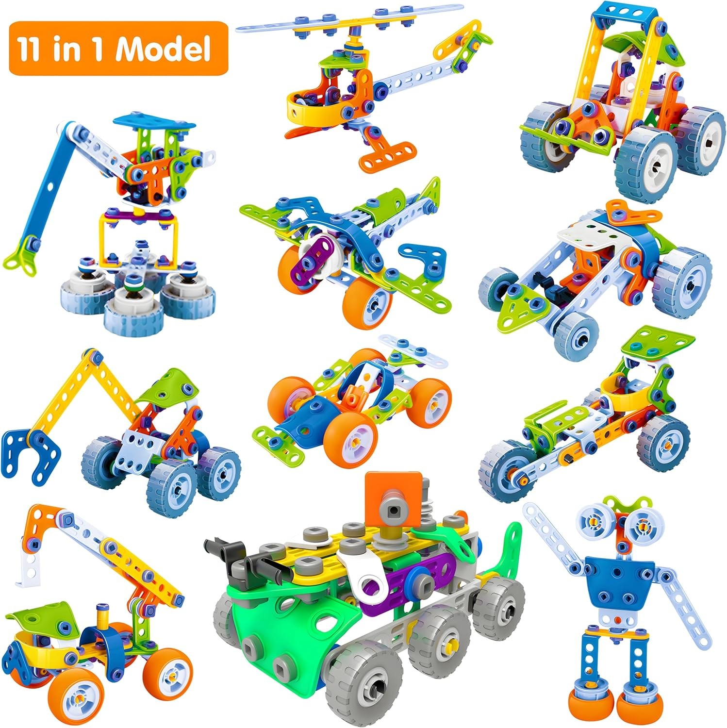 STEM Toys for Kids 4–8 175PCS Building Kit Educational Gift Construction Set