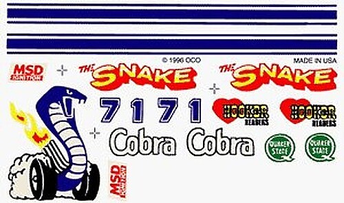 Pine-Car Pinewood Derby Cobra Decal – Pinewood Derby Decal and Finishing – #p309